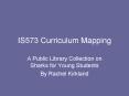 IS573 Curriculum Mapping PowerPoint PPT Presentation