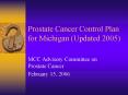 Prostate Cancer Control Plan for Michigan ... 1998 MC PowerPoint PPT Presentation