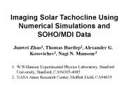 Imaging Solar Tachocline Using Numerical Simulations and SOHO/MDI Data