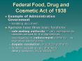 Federal Food, Drug and Cosmetic Act of 1938 PowerPoint PPT Presentation