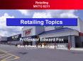 Retailing Topics PowerPoint PPT Presentation