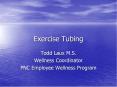 Exercise Tubing PowerPoint PPT Presentation