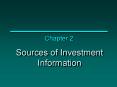 Sources of Investment Information PowerPoint PPT Presentation