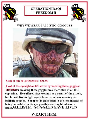 Ballistic Goggles