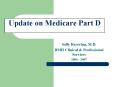 Update on Medicare Part D PowerPoint PPT Presentation