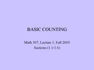 BASIC COUNTING