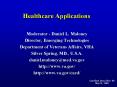 Healthcare Applications PowerPoint PPT Presentation
