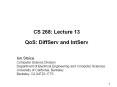 CS 268: Lecture 13 QoS: DiffServ and IntServ PowerPoint PPT Presentation