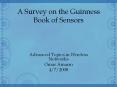 A Survey on the Guinness Book of Sensors PowerPoint PPT Presentation