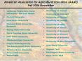 American Association for Agricultural Education AAAE Fall 2004 Newsletter PowerPoint PPT Presentation
