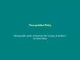 Transportation Policy PowerPoint PPT Presentation