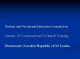Tertiary and Vocational Education Commission PowerPoint PPT Presentation