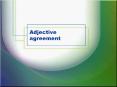Adjective agreement PowerPoint PPT Presentation
