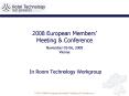 2008 European Members Meeting PowerPoint PPT Presentation