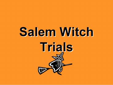 Salem Witch Trials
