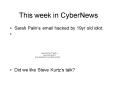 This week in CyberNews PowerPoint PPT Presentation