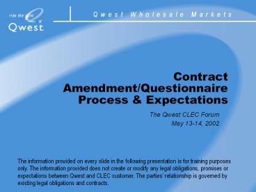 Voice Over IP / Internal Presentation