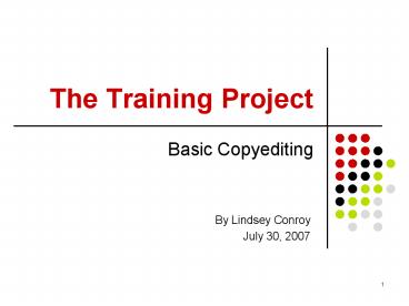 The Training Project