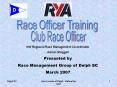 Club Race Officer PowerPoint PPT Presentation