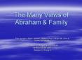The Many Views of Abraham PowerPoint PPT Presentation