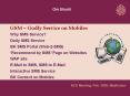 GSM Godly Service on Mobiles PowerPoint PPT Presentation