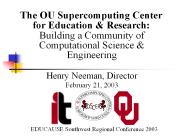 Building a Community of Computational Science