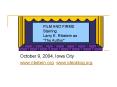 October 9, 2004, Iowa City PowerPoint PPT Presentation