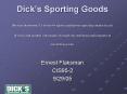 Dicks Sporting Goods Mission Statement: To be the PowerPoint PPT Presentation