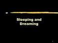 Sleeping and Dreaming PowerPoint PPT Presentation