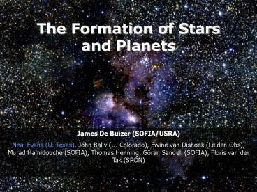 The Formation of Stars