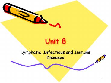 Lymphatic, Infectious and Immune Diseases
