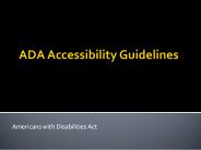ADA Accessibility Guidelines