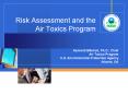 Risk Assessment and the Air Toxics Program PowerPoint PPT Presentation