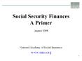 Social Security Finances A Primer PowerPoint PPT Presentation