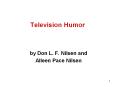 Television Humor PowerPoint PPT Presentation