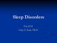 Sleep Disorders PowerPoint PPT Presentation