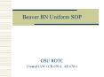 Beaver BN Uniform SOP PowerPoint PPT Presentation