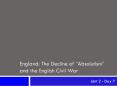 England: The Decline of  PowerPoint PPT Presentation