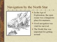 Navigation by the North Star