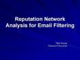 Reputation Network Analysis for Email Filtering PowerPoint PPT Presentation