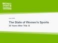 The State of Womens Sports PowerPoint PPT Presentation