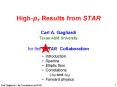 HighpT Results from STAR PowerPoint PPT Presentation