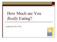 How Much are You Really Eating PowerPoint PPT Presentation