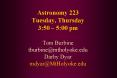 Astronomy 223 Tuesday, Thursday 3:50 5:00 pm Tom Burbine tburbinemtholyoke.edu Darby Dyar mdyarMtHol PowerPoint PPT Presentation