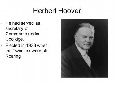 Herbert Hoover