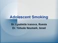 Adolescent Smoking PowerPoint PPT Presentation