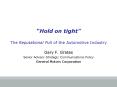 Hold on tight The Reputational Pull of the Automotive Industry PowerPoint PPT Presentation