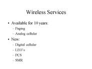 Wireless Services