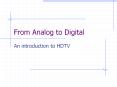 From Analog to Digital PowerPoint PPT Presentation