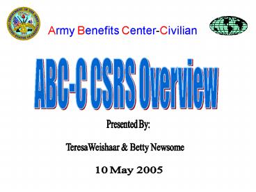 Army Benefits CenterCivilian